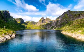 lake and mountain photo