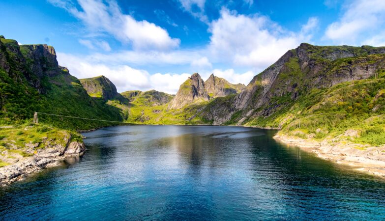 lake and mountain photo